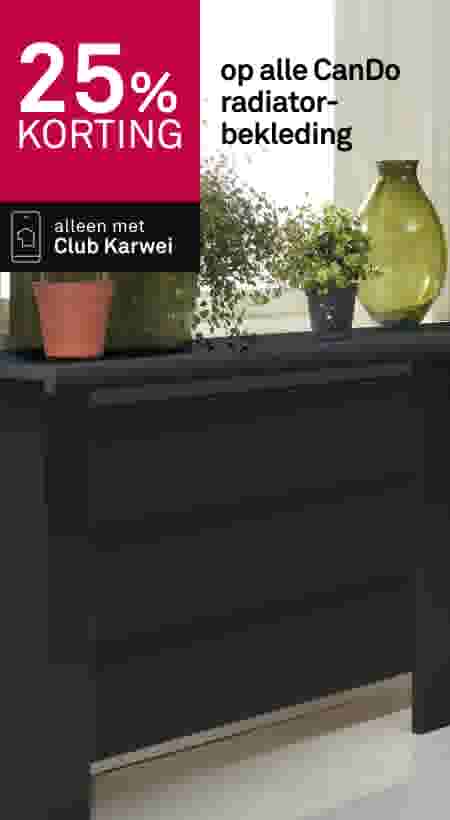 25% korting op alle CanDo radiatorbekleding