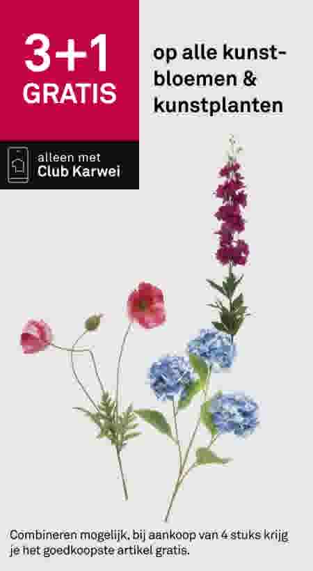 3+1 gratis op alle kunstbloemen & kunstplanten