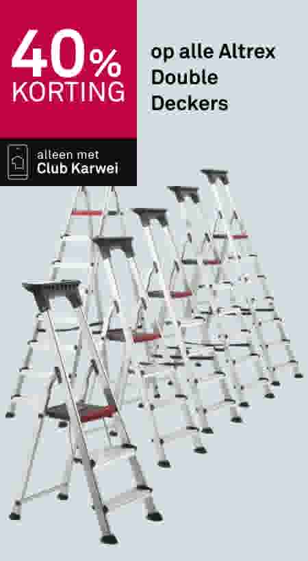 40% korting op alle Altrex Double Deckers, alleen met Club Karwei
