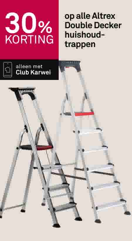 30% korting op alle Altrex Double Decker huishoudtrappen