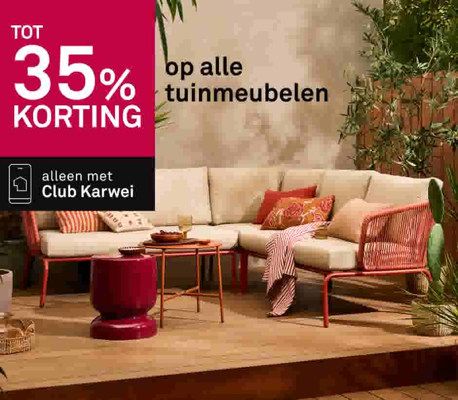 25% korting op alle tuinmeubelen