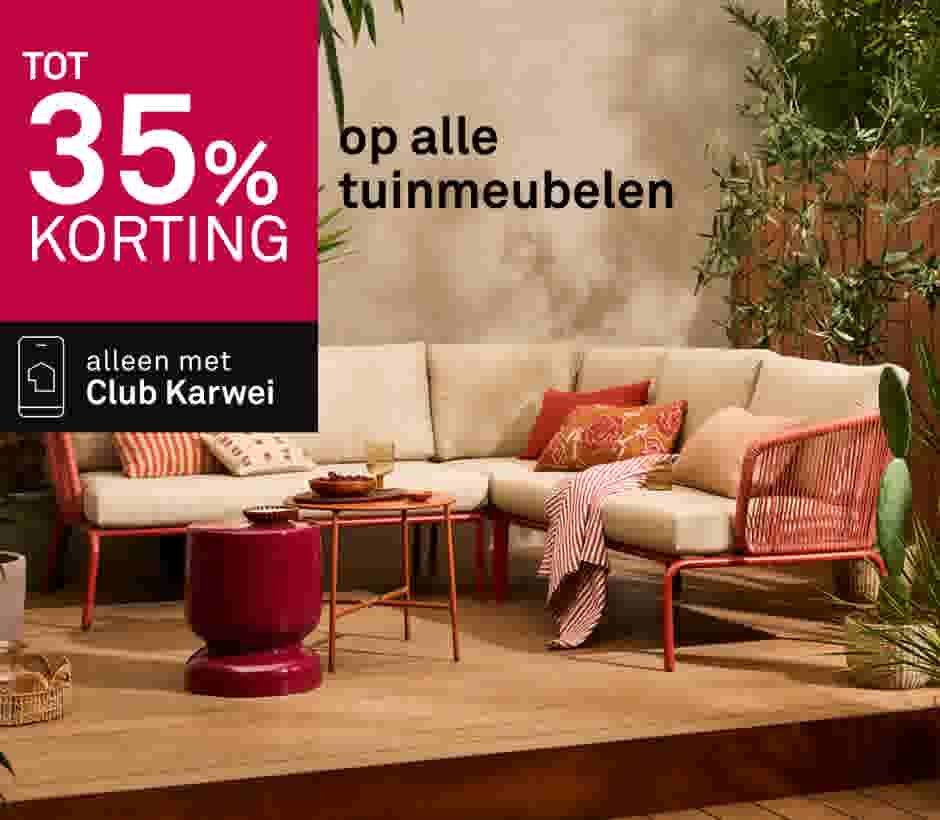 25% korting op alle tuinmeubelen