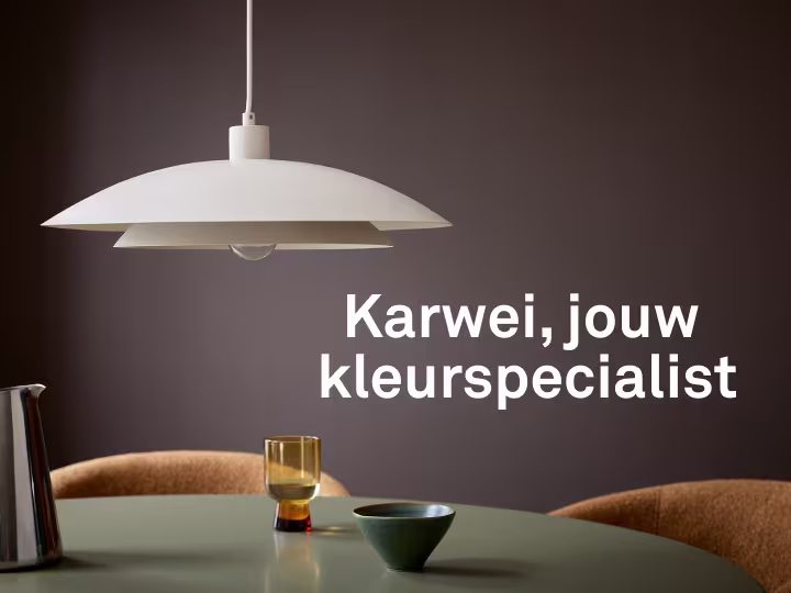 Beeld van een pot KARWEI muurverf Rosewood