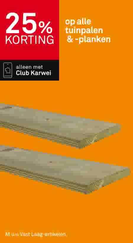 25% korting op alle tuinpalen & -planken