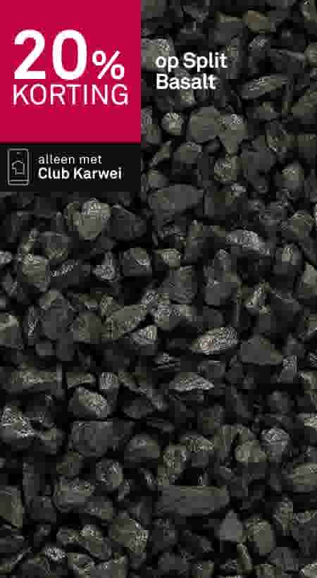 Ruim 20% korting op Split Basalt