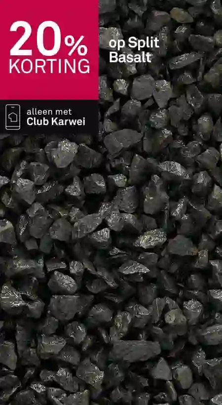Ruim 20% korting op Split Basalt