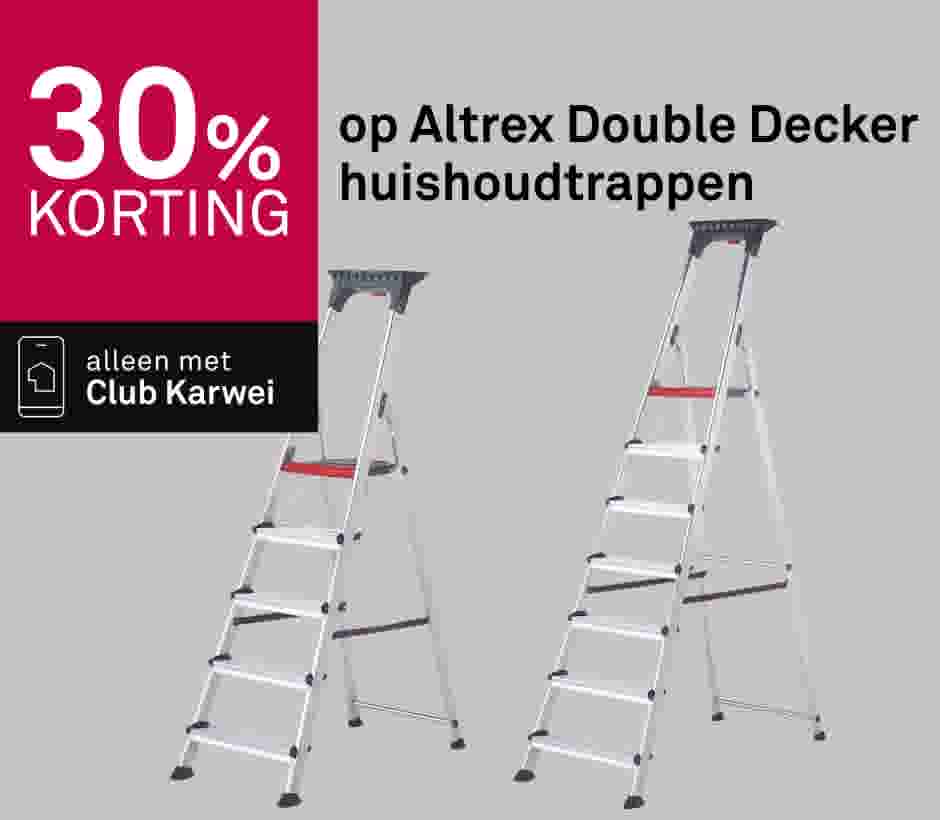 30% korting op Altrex Double Decker huishoudtrappen