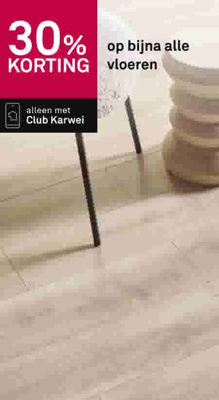 30% korting op bijna alle vloeren