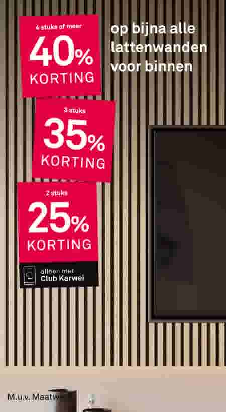 Stapelkorting op bijna alle lattenwanden voor binnen