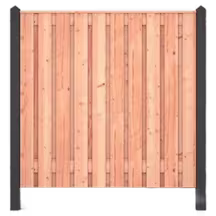 Hout beton schuttingen