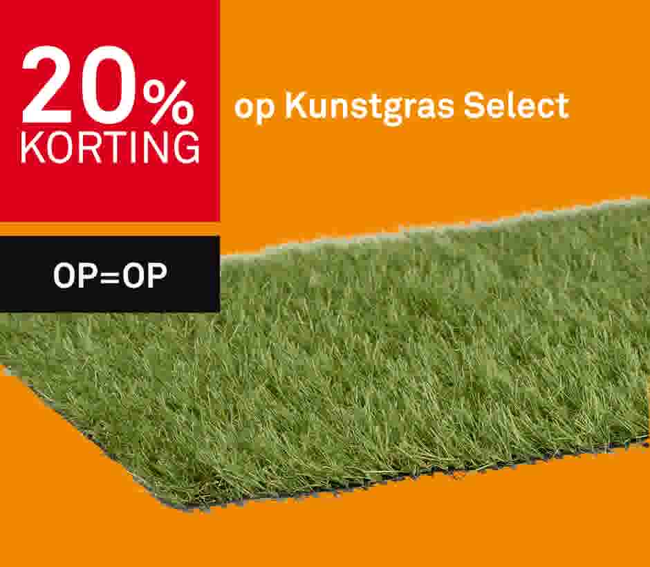 20% korting op Kunstgras Select