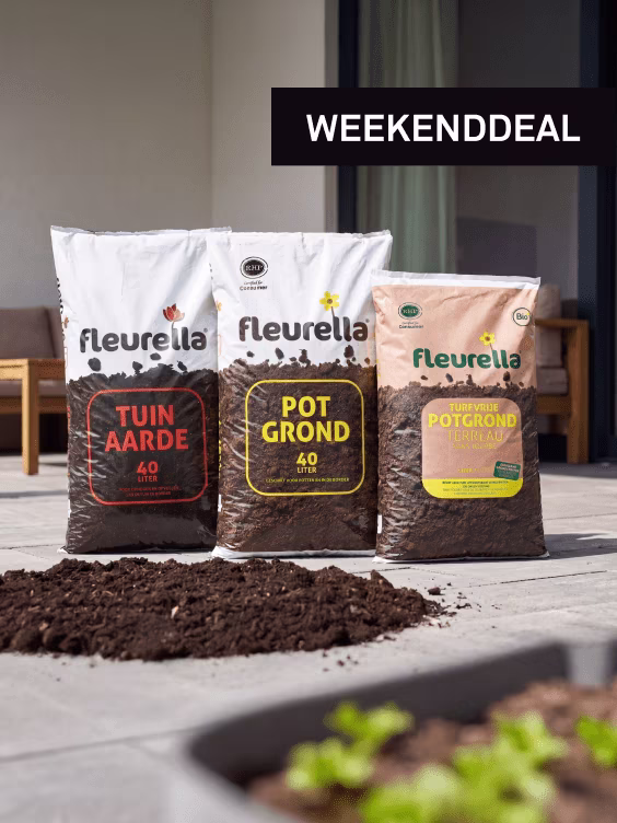 1+1 gratis op Fleurella (turfvrije) potgrond & tuinaarde, 30 en 40 liter