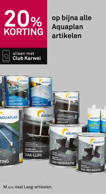 20% korting op bijna alle Aquaplan artikelen