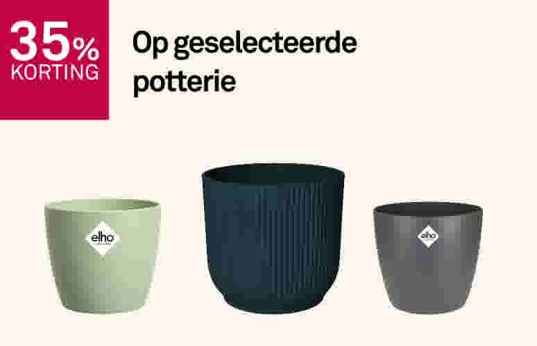 35% korting op geselecteerde potterie