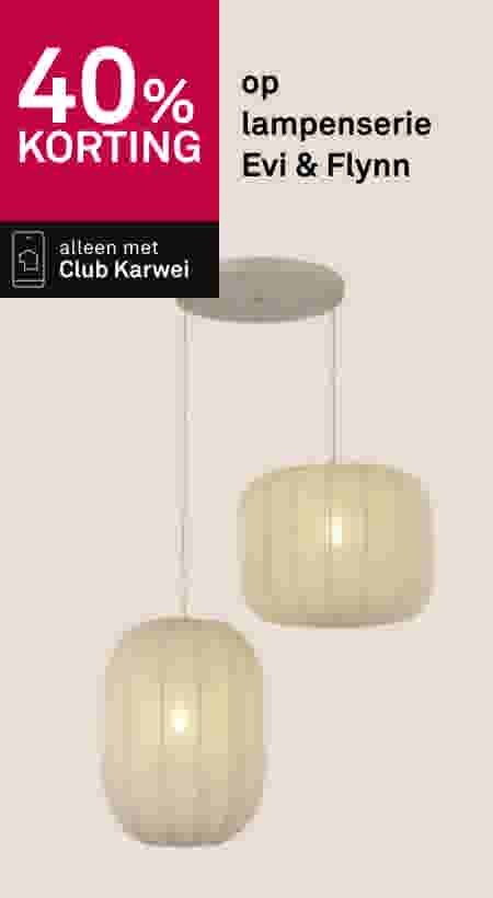 40% korting op lampenserie Evi & Flynn