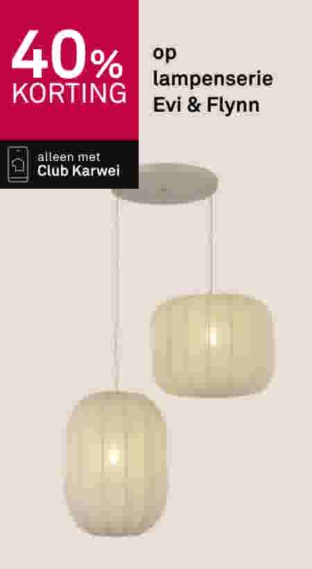 40% korting op lampenserie Evi & Flynn