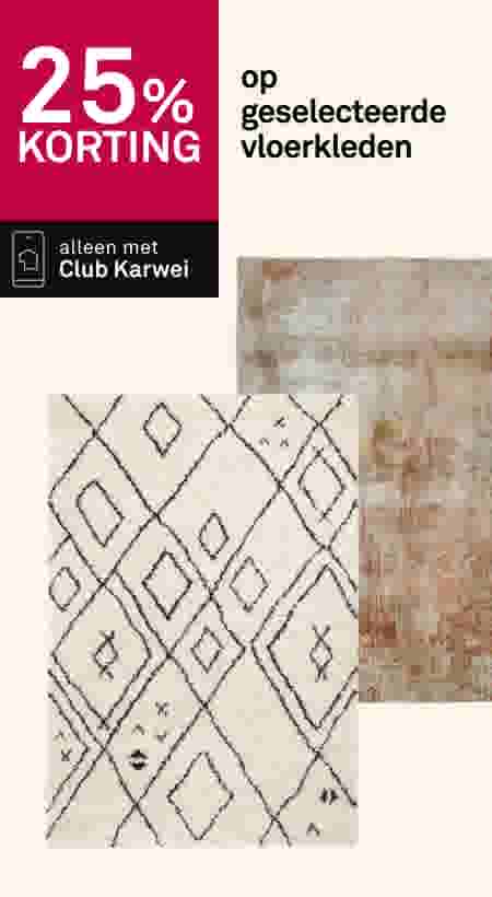25% korting op geselecteerde vloerkleden