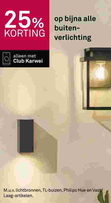25% korting op bijna alle buitenverlichting