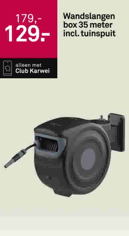 Wandslangenbox 35 meter incl. tuinspuit