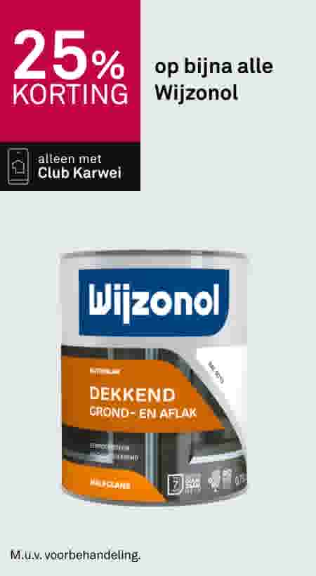 25% korting op bijna alle Wijzonol