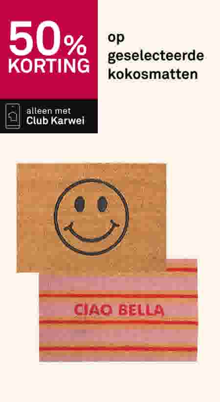 50% korting op geselecteerde kokosmatten