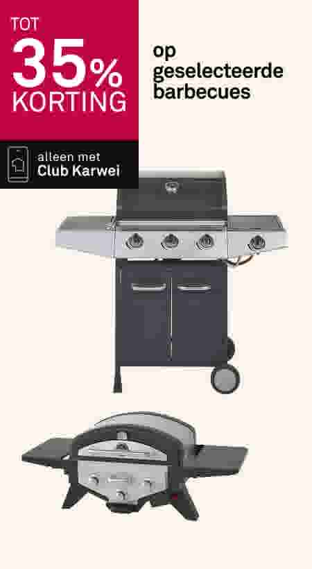 Tot 35% korting op geselecteerde barbecues