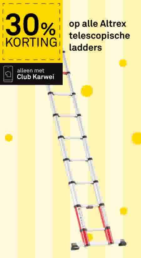 30% korting op alle Altrex telescopische ladders