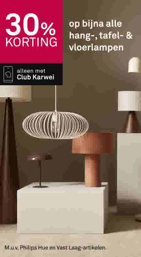 30% korting op bijna alle hang-, tafel- & vloerlampen