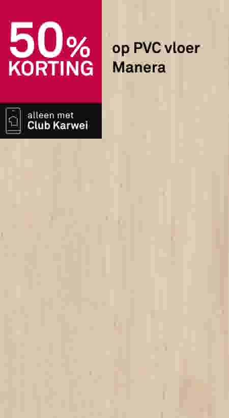 50% korting op PVC vloer Manera