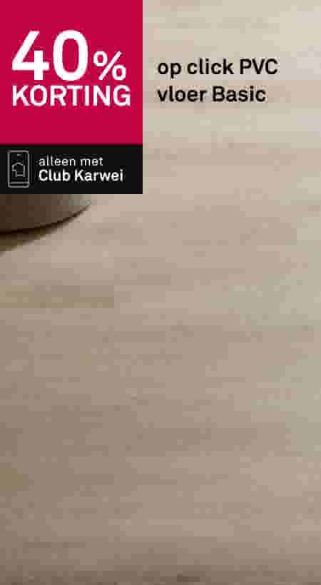 40% korting op click PVC vloer Basic