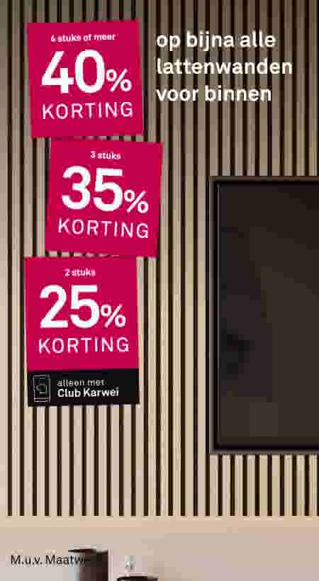 Stapelkorting op bijna alle lattenwanden voor binnen