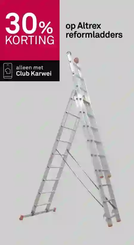 30% korting op Altrex reformladders