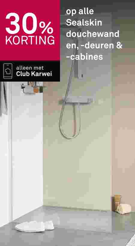 30% korting op alle sealskin douchewand
