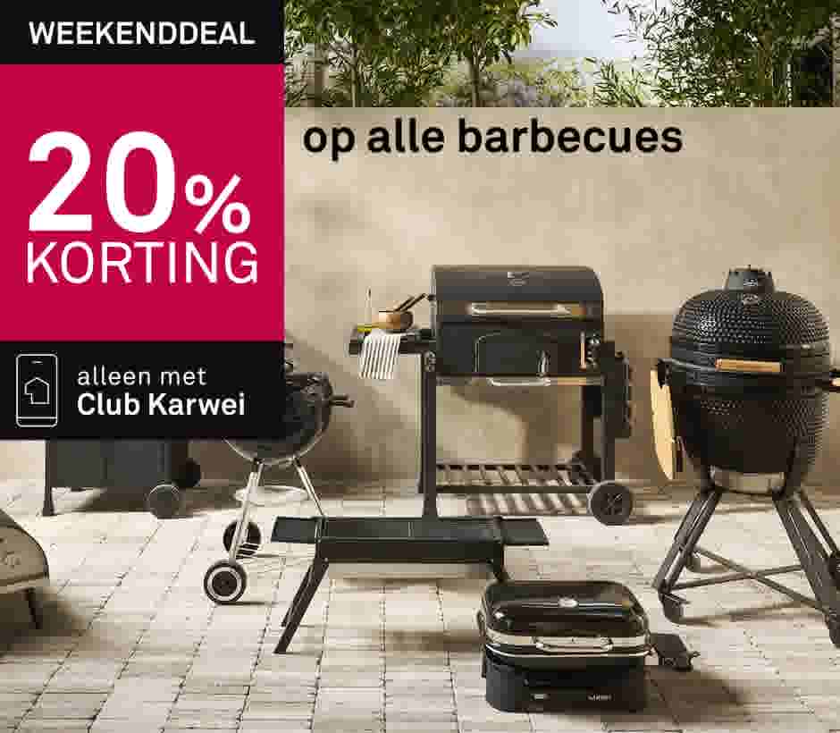 20% korting gop alle barbecues