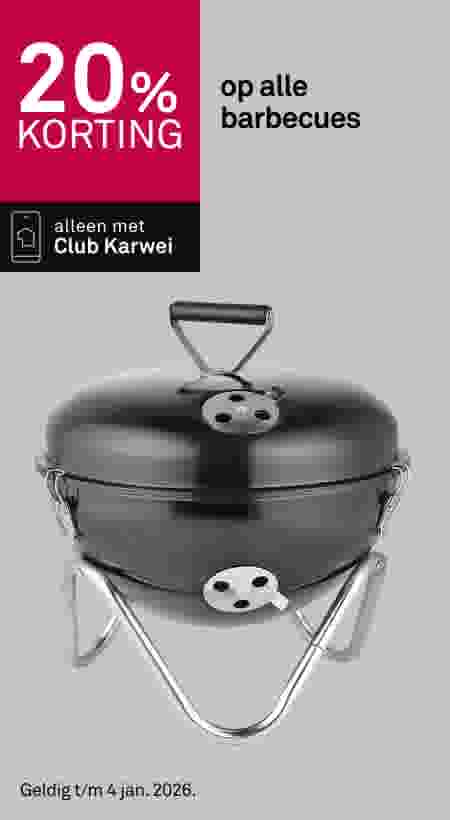 20% korting op alle barbecues