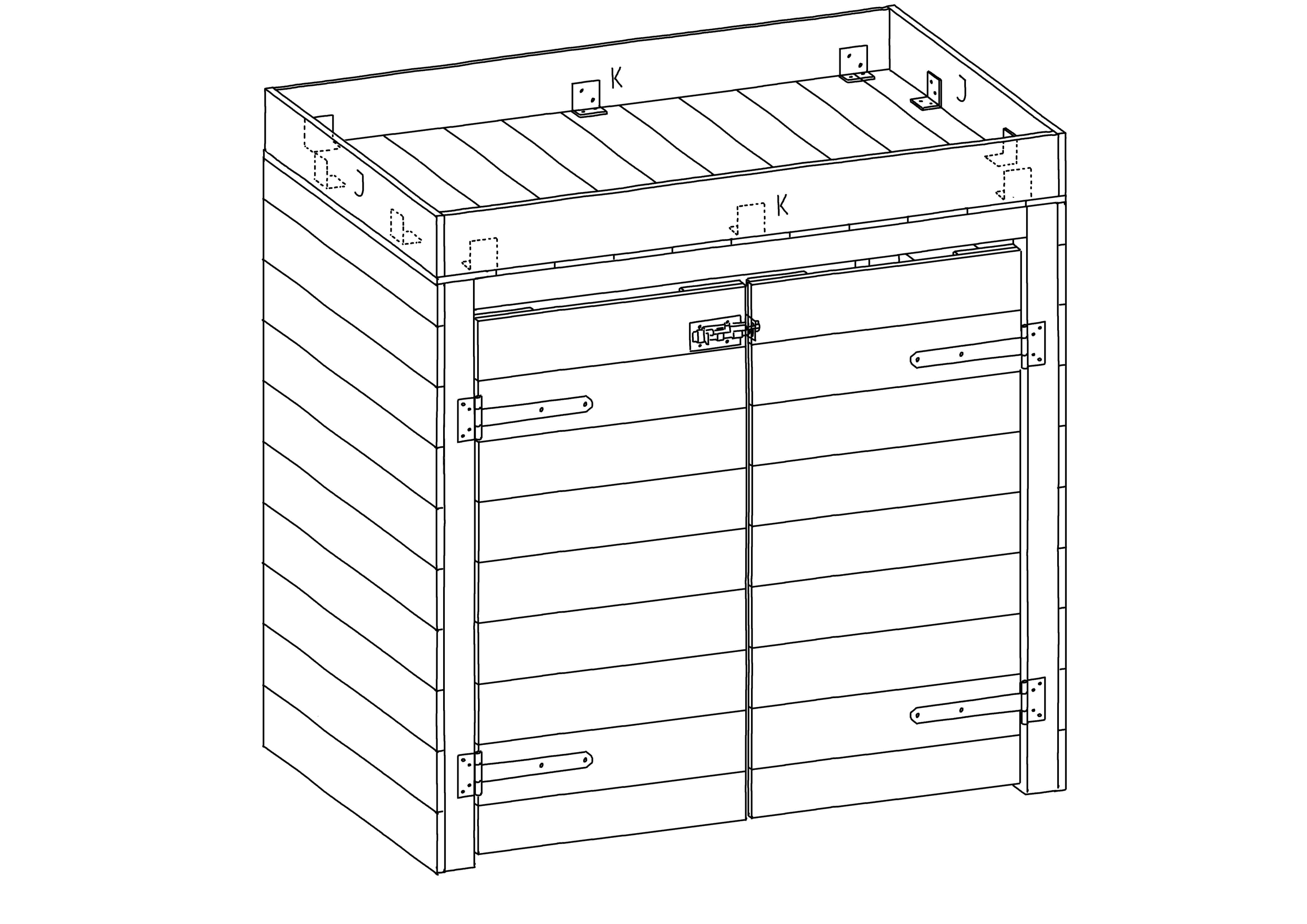 DIY  kliko ombouw met plantenbak - Stap 7