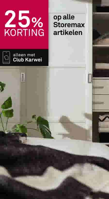 25% korting op alle Storemax artikelen