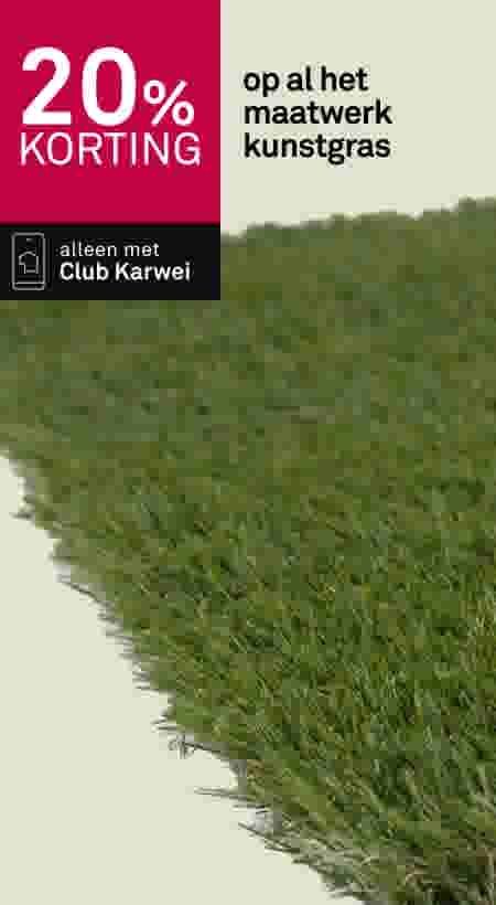 20% korting op al het maatwerk kunstgras