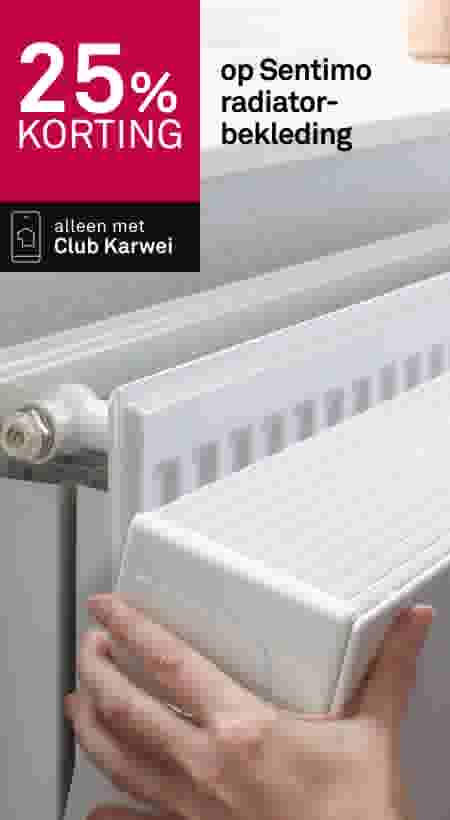 25% korting op Sentimo radiatorbekleding