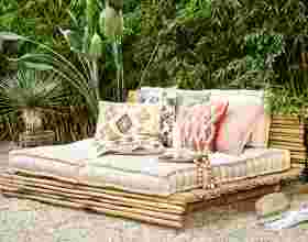 Maak je eigen bamboe lounge bed