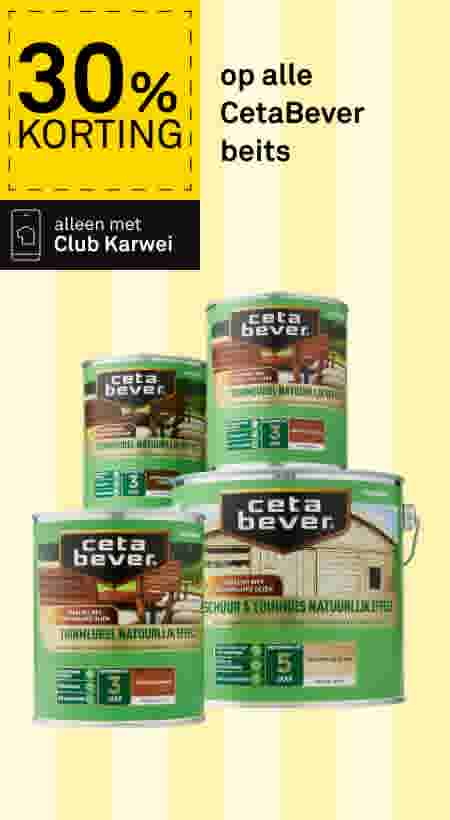 30% korting op alle CetaBever beits