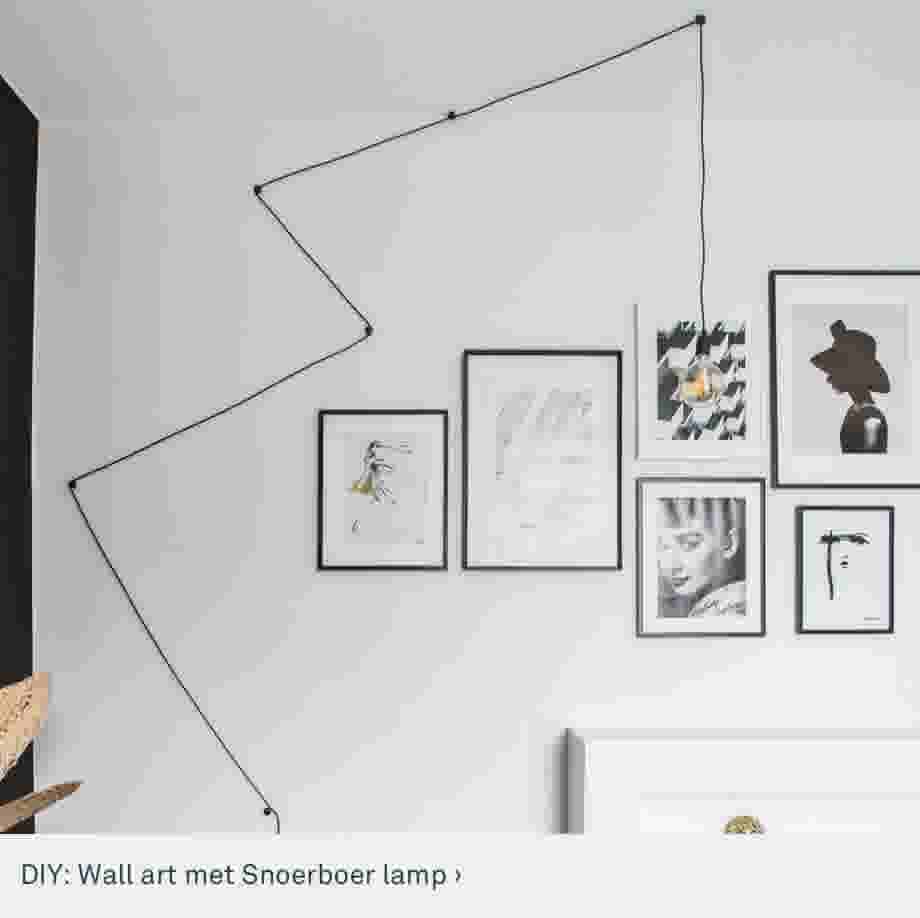 DIY: Wall art met Snoerboer lamp