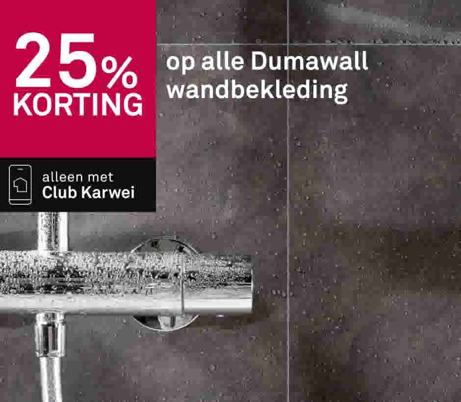 25% korting op alle Dumawall wandbekleding