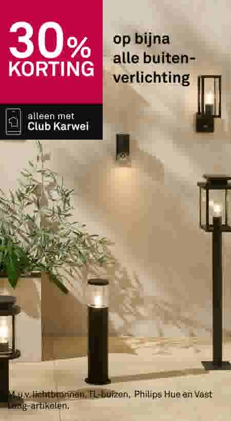 30% korting op bijna alle buitenverlichting