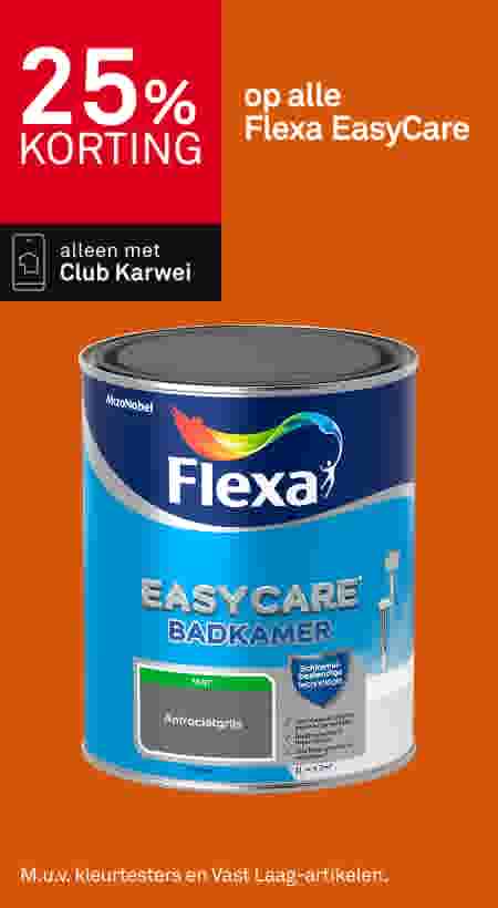 25% korting op alle Flexa EasyCare