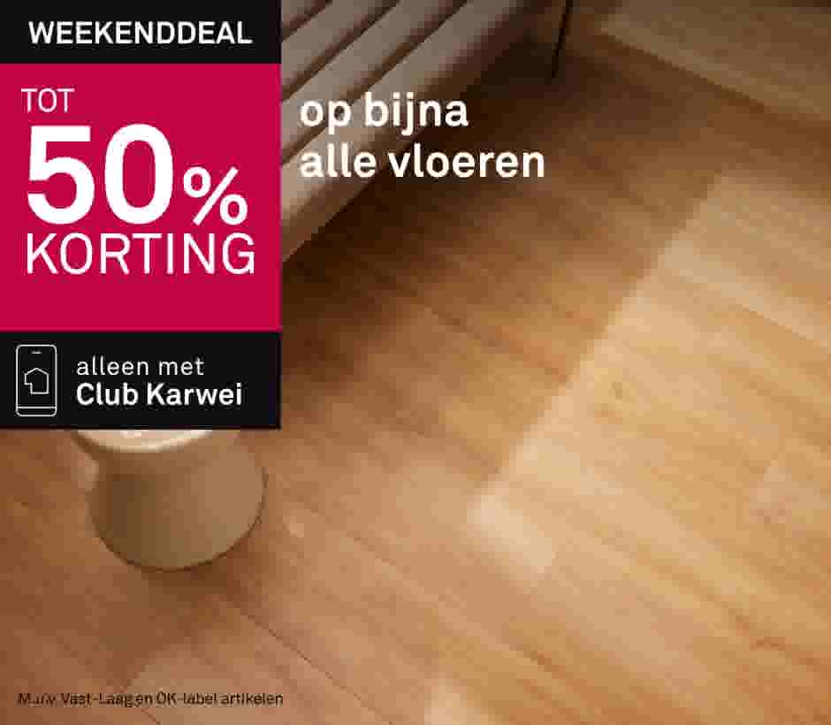 Tot 50% korting op bijna alle vloeren