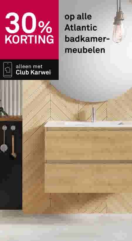 30% korting op alle Atlantic badkamermeubelen