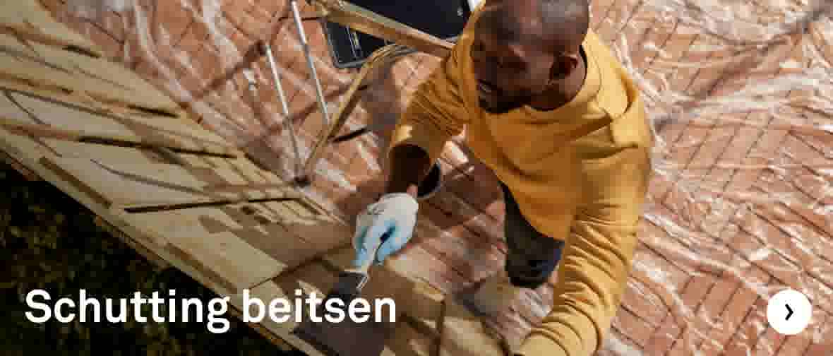 Schutting beitsen