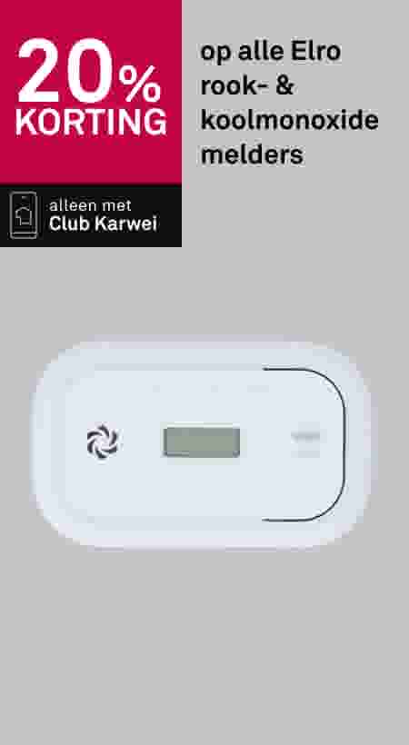 20% korting op alle Elro rook- & koolmonoxidemelders