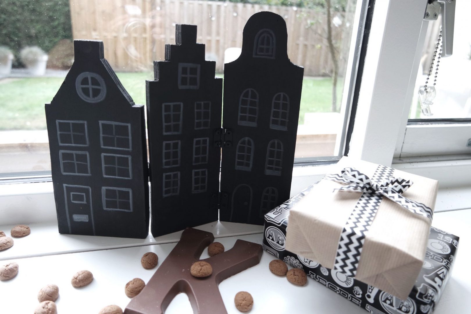 Sinterklaashuisjes van hout maken - Sinterklaasdecoratie
